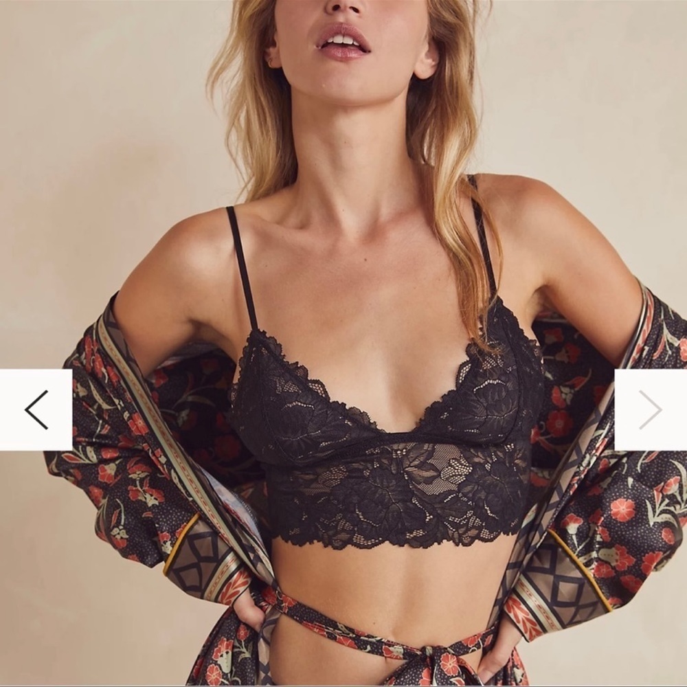Free People Everyday Lace Long Line Bralette 2 Pack Size Small S NWT
